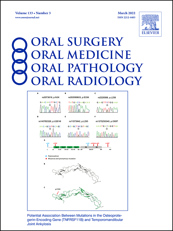 Oral Surgery, Oral Medicine, Oral Pathology, Oral Radiology Elsevier